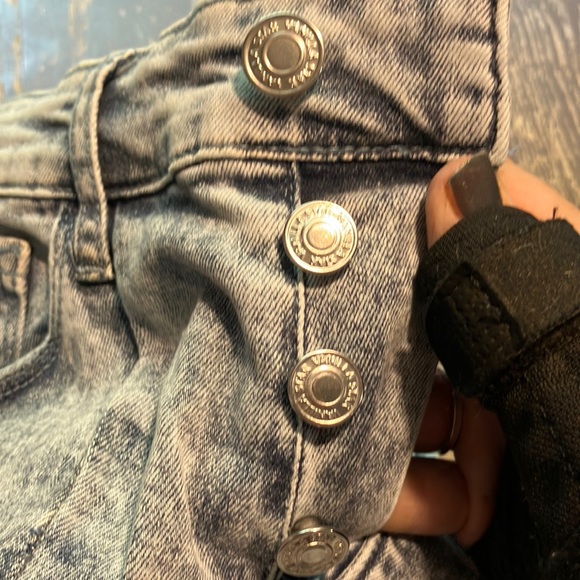 Vanilla Star juniors size 9 seamed front high rise split denim jeans - Picture 3 of 13